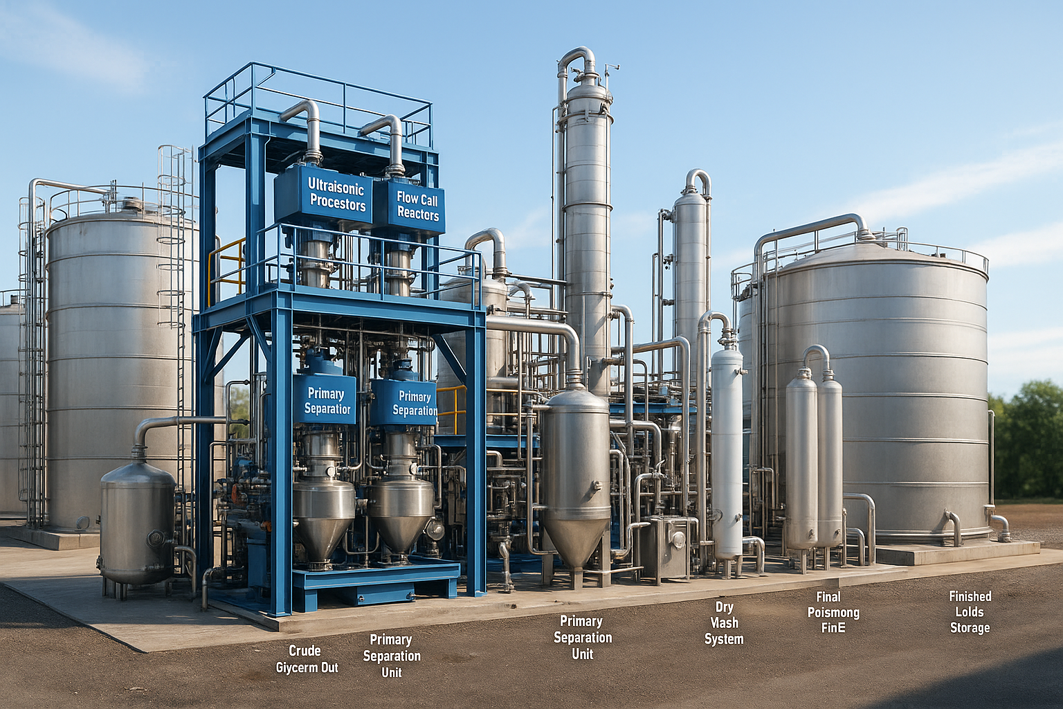 Biodiesel production facility overview