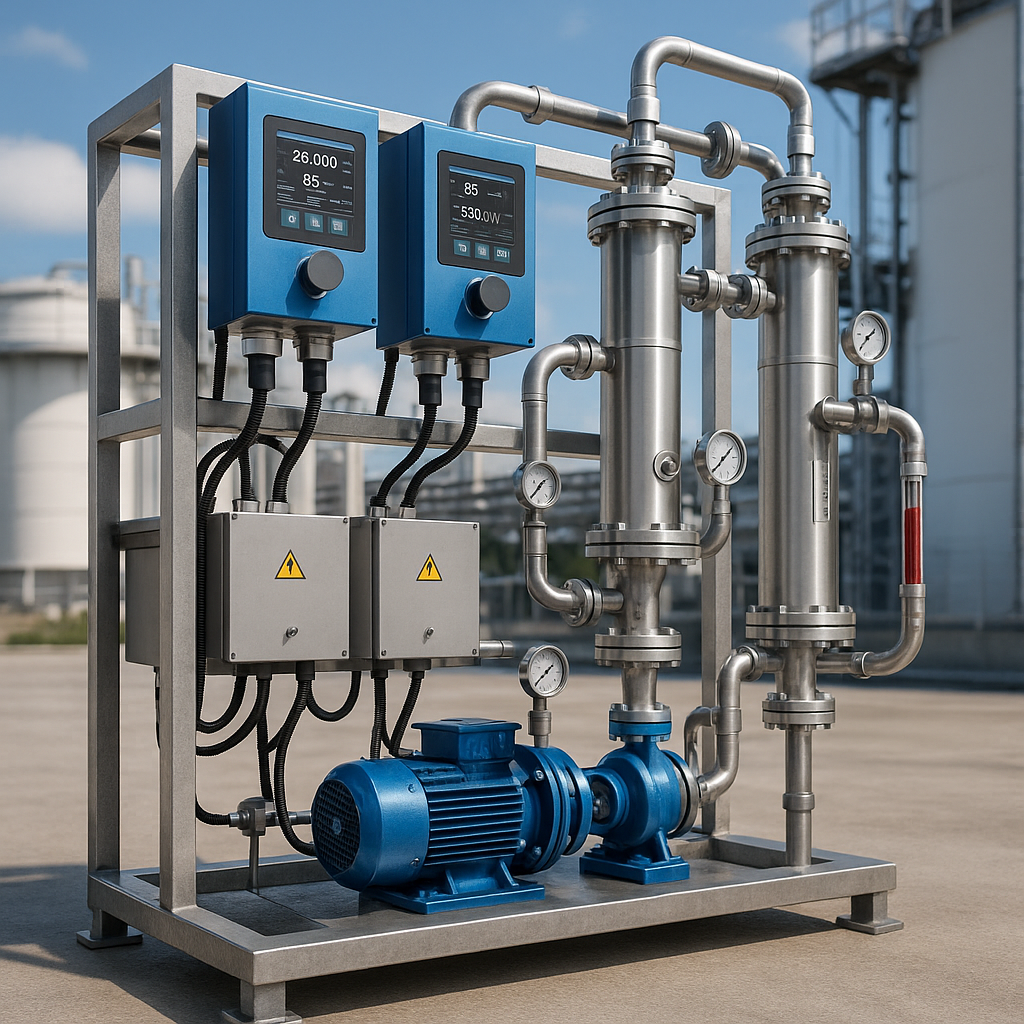 Ultrasonic reaction skid